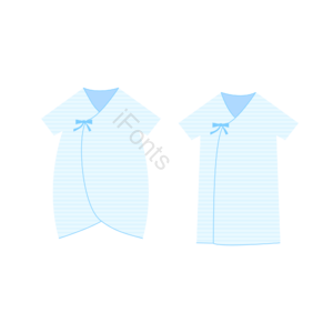 蓝色 布料 棉 衣服 服装 童装