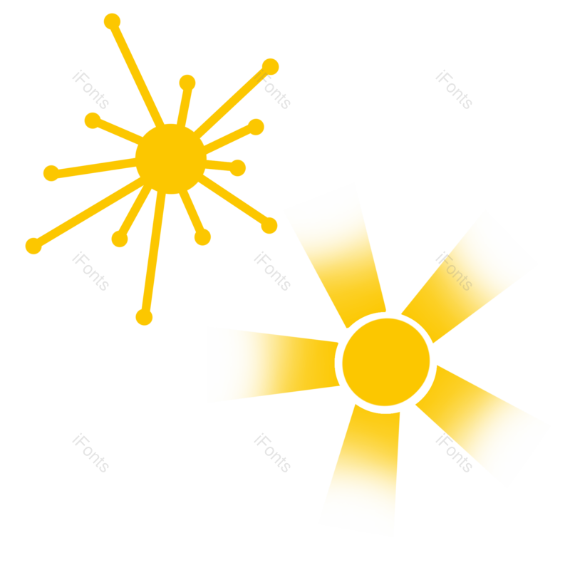 扁平图片,太阳元素,PNG,免抠素材