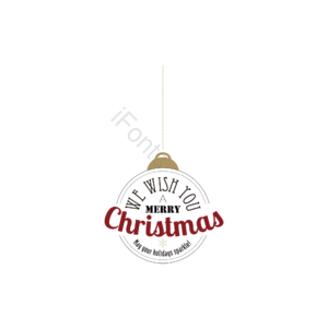 圣诞 节日 漂浮 字 花字 艺术字体 christmas 免扣
