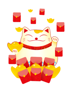 招财猫 金元宝 发财