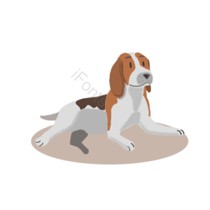 狗狗 可爱狗 日式 卡通手绘 比格犬 卡通比格犬 手绘比格犬