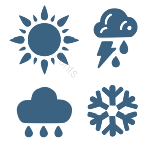 天气 图标 天气图标 太阳 云朵 云彩 下雨 雪花