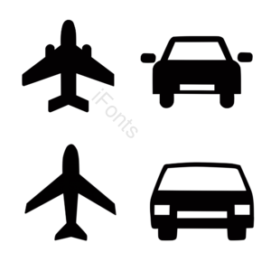 交通工具 汽车 图标 飞机 汽车图标 飞机图标 小图标 线条
