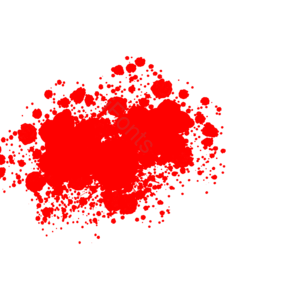 红色 墨点 血滴 喷溅 效果 图案