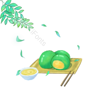 清明节 清明 清新  手绘  美食 