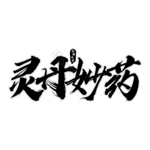 灵丹妙药 中国 中国制造 国货  艺术字