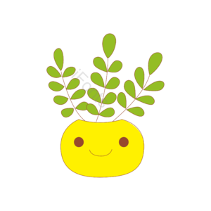 可爱 小清新 植物 扁平 仙人掌 免扣元素