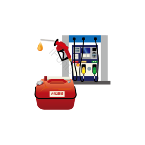 加油站 汽车 卡通 免扣 插图 加油