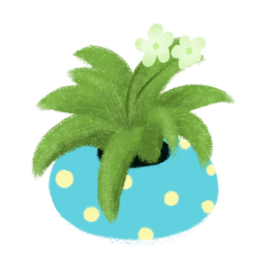 盆栽 绿植 插画 psd png 绿色