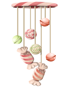粉色 可爱 少女心 浪漫 糖果 风铃