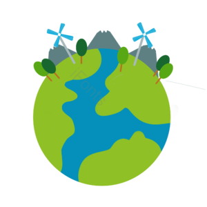 地球日 地球 绿色 环保 植物 山
