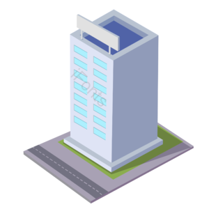 建筑 楼房 办公楼 卡通建筑 手绘 素材