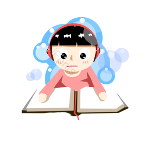 开学季 学生 努力 学习 书本 耳机 看书