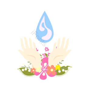 蓝色 水滴 节能环保 节约用水 水资源 枯竭