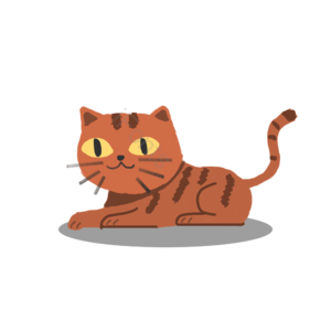 卡通猫咪 手绘猫咪 日式手绘猫咪 棕色猫咪 可爱宠物 卡通手绘宠物