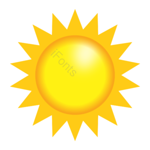 立夏 太阳 小清新 可爱 光芒 暖洋洋 卡通太阳 橘色太阳