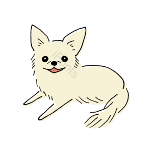 可爱 卡通 插图 狗 dog 犬 免扣 
