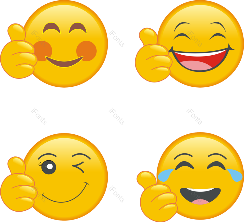 装饰图片,图标元素,大拇指PNG,表情包免抠素材