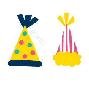 生日 派对 帽子 饰品 聚会 黄色