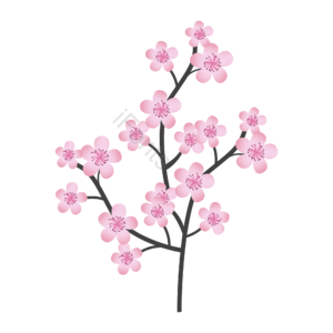 春天 花朵 桃花 装饰 素材设计 春天桃花 花朵元素 春天元素