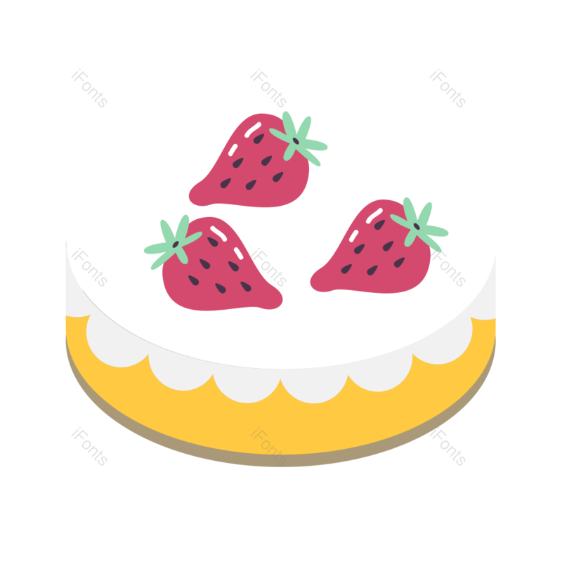 水果图片,祝福元素,奶油PNG,生日免抠素材