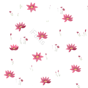 小暑 荷花 花卉 小清新 手绘 png免抠素材