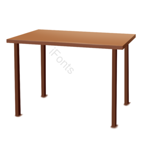 桌子 家具 办公 手绘 卡通 素材