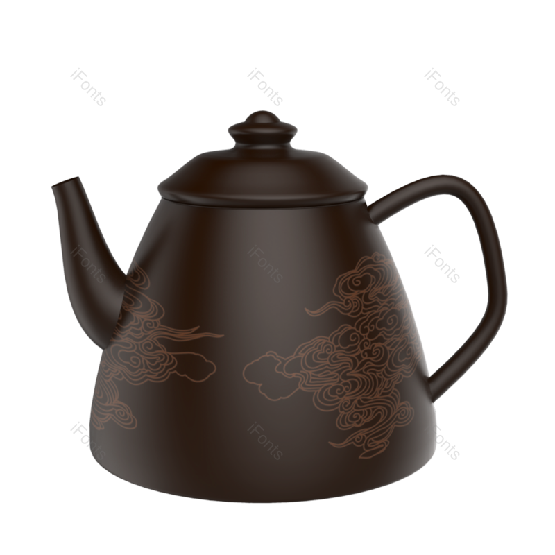 喝茶图片,元素,PNG,免抠素材