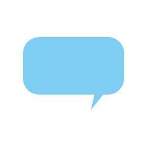 对话框 蓝色 漂浮 元素 png psd