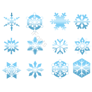 雪花  形状 雪  卡通 手绘 冬天
