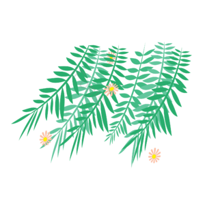春天元素 原创绿色树枝 花朵树枝 春天元素设计 花朵 原创春天元素树叶 春季 春分
