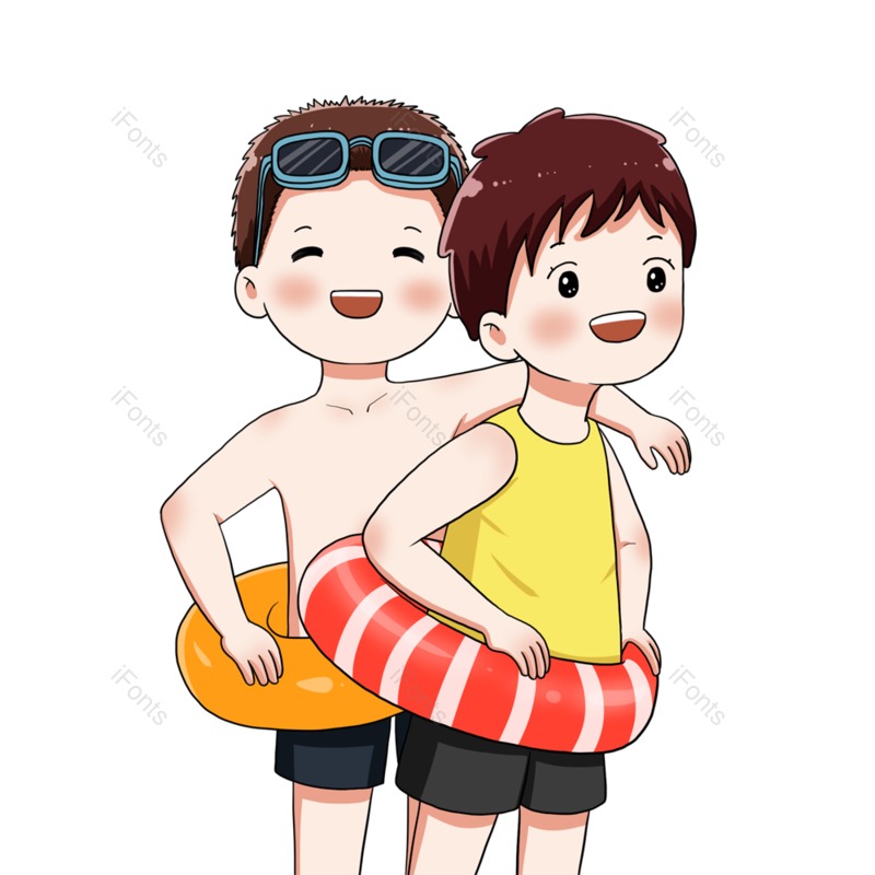 游泳图片,孩子元素,PNG,免抠素材