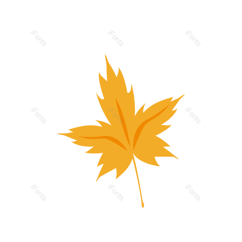 秋天图片,树叶元素,悬浮PNG,金色免抠素材