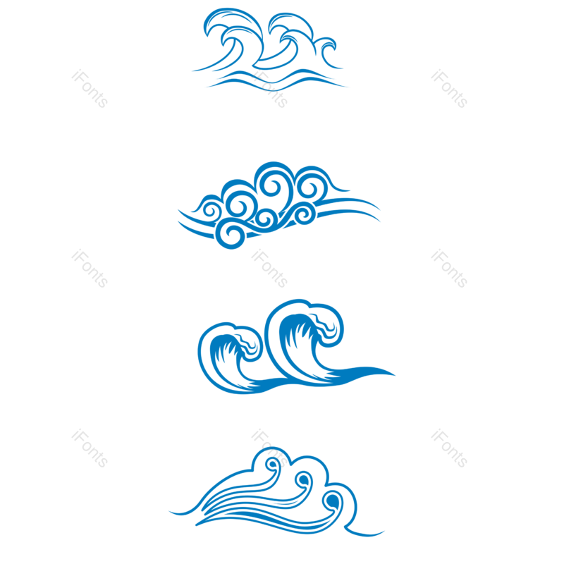 蓝色图片,浪花元素,海浪PNG,免抠素材