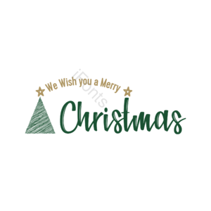 圣诞 节日 漂浮 字 花字 艺术字体 christmas 免扣