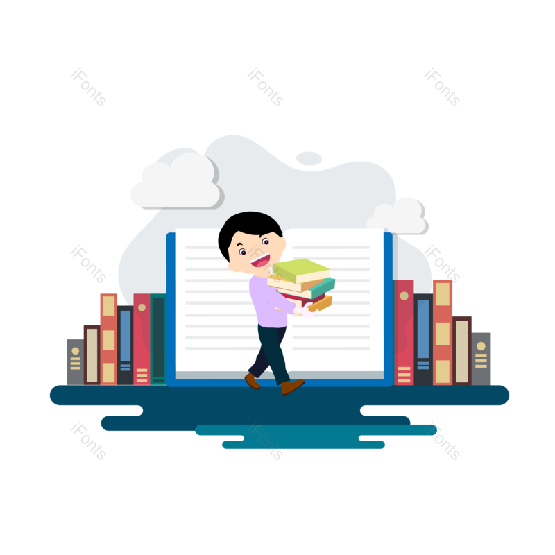 校园图片,男孩元素,开学季PNG,学生免抠素材