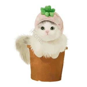 小猫咪 可爱  小元素 萌系 psd
