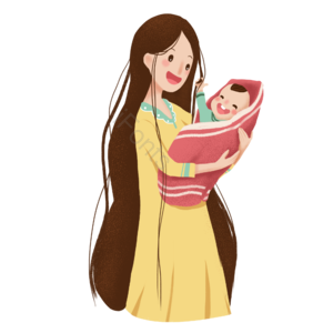 妈妈 小孩 开心妈妈抱着孩子