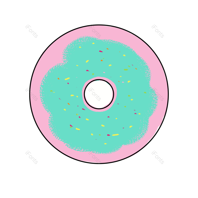 插画图片,糖果元素,波点PNG,绿色免抠素材