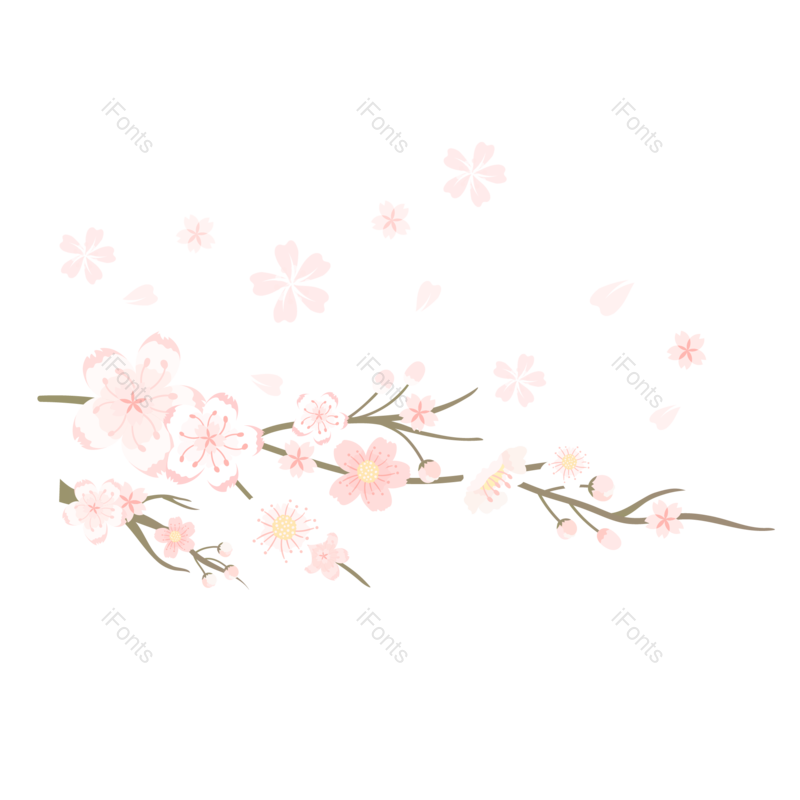 春季图片,樱花元素,樱花花瓣PNG,小清新免抠素材