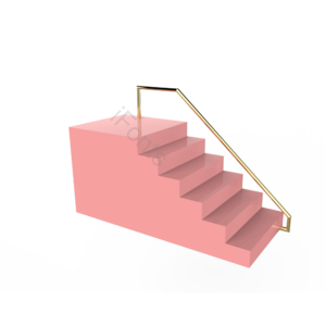 粉色 楼梯 阶梯 装饰 立体楼梯 c4d 3d立体插画 女神节
