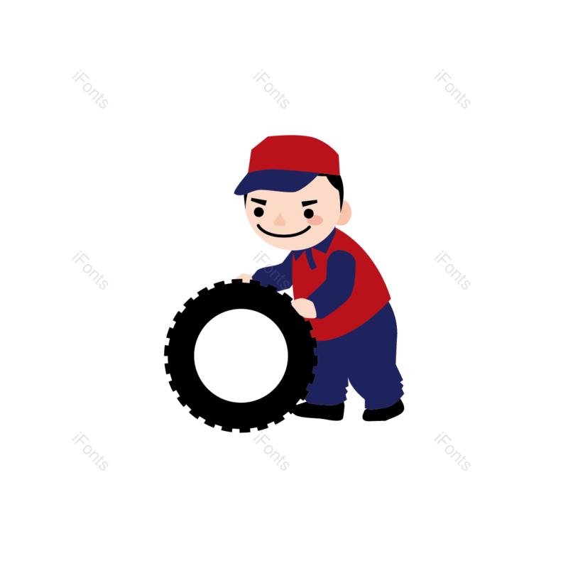 插图图片,卡通元素,汽车PNG,加油站免抠素材