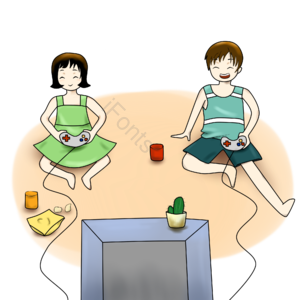 暑假 休闲 游戏 家居 男孩女孩 玩耍