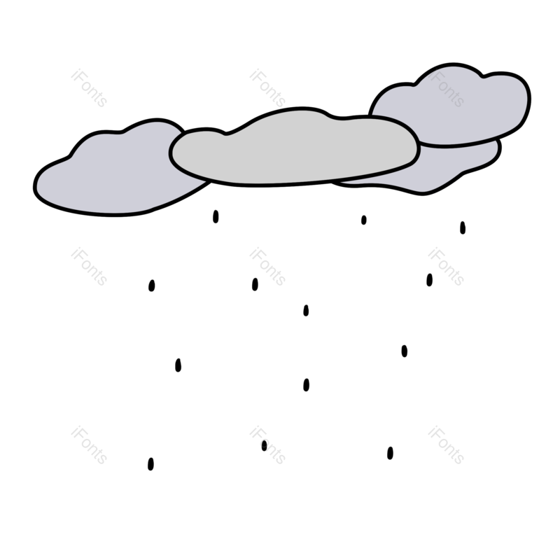 雨水图片,雨滴元素,云朵PNG,乌云免抠素材