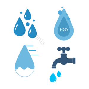 蓝色 水源 环保 节约 水滴 冰山 