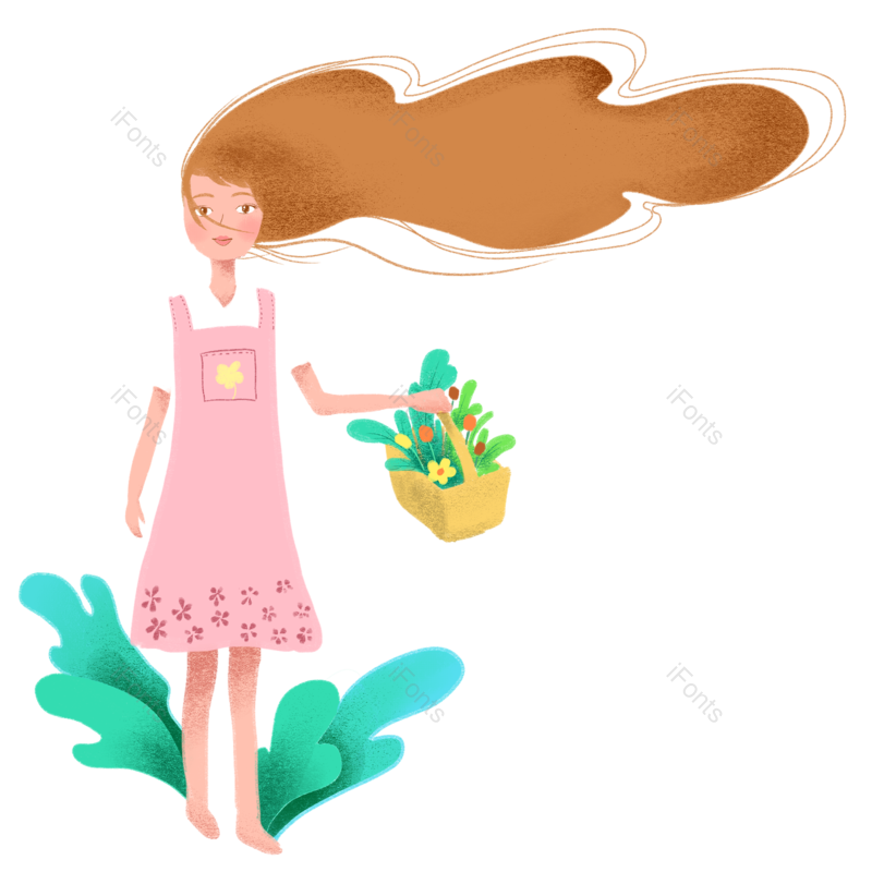 清新图片,春季元素,手绘风PNG,免抠素材