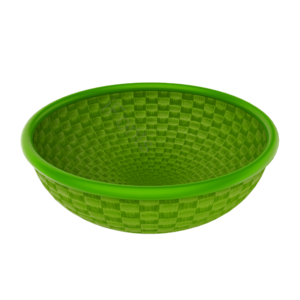 绿色 竹筐 编织框 容器 工艺品 编织