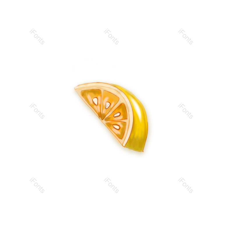 橙子图片,小清新元素,手绘PNG,免抠素材