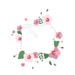 花环 装饰花 花朵 绿叶 植物 底纹 边框 矢量元素