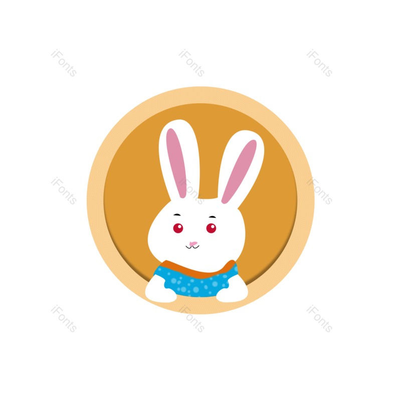 可爱兔子图片,中秋节元素,中秋佳节PNG,中秋素材免抠素材
